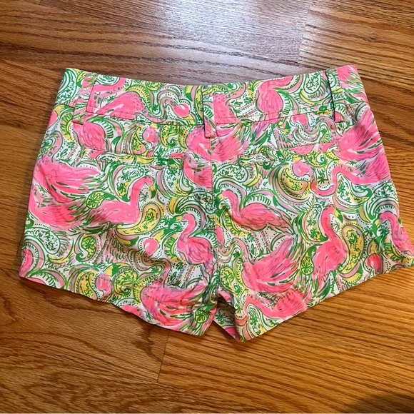 Lilly Pulitzer the Walsh short flamingo print size 00 - Picture 5 of 6